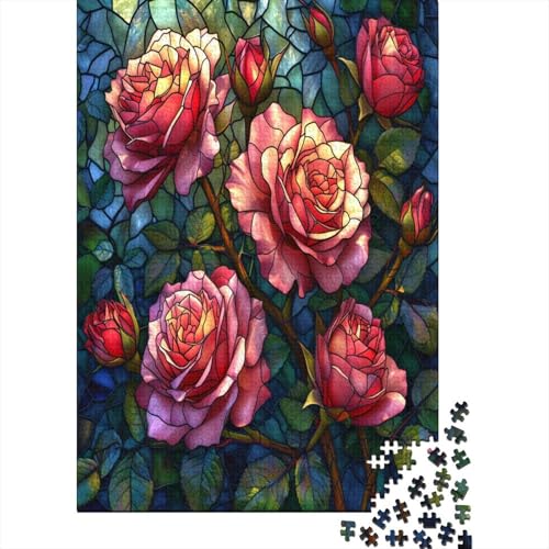 Rose 1000 Teile Puzzle, Puzzles Für Erwachsene, 1000 Teile Puzzlespiel Für Jugendliche & Erwachsene Puzzlespiel Puzzel 1000pcs (75x50cm) von BXYAFEKUD