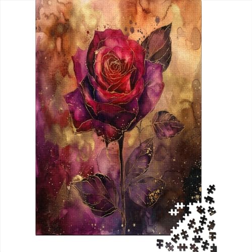 Rose Puzzle 1000 Teile Erwachsener Kniffel Spaß Für Die Ganze Familie - Abwechslungsreiche 1000 Puzzleteilige Motive Puzzlespiel Erwachsene, Puzzel 1000pcs (75x50cm) von BXYAFEKUD
