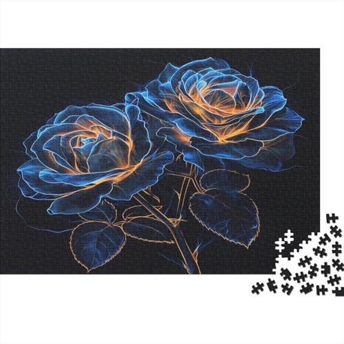 Rose Puzzle 1000 Teile Puzzle Für Erwachsene Und Kinder Ab 14 Jahren Puzzel 1000pcs (75x50cm) von BXYAFEKUD
