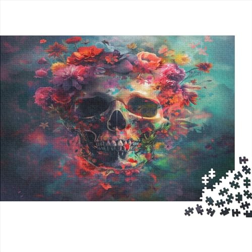 Schädel Puzzle 1000 Teile Puzzle Für Erwachsene Und Kinder Ab 14 Jahren Puzzel 1000pcs (75x50cm) von BXYAFEKUD