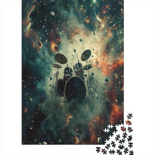 Schlagzeug 1000 Stück Puzzles Für Erwachsene Teenager Stress Abbauen Familien-Puzzlespiel 1000-teiliges Puzzle Kinder Lernspiel Spielzeug Geschenk Puzzel 1000pcs (75x50cm) von BXYAFEKUD