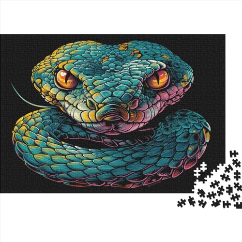 Schlange 1000 Teile, Impossible Puzzle,Geschicklichkeitsspiel Für Die Ganze Familie, Erwachsenenpuzzle Ab 14 Jahren Puzzel 1000pcs (75x50cm) von BXYAFEKUD