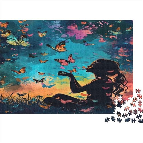 Schmetterling 1000 Teile, Impossible Puzzle,Geschicklichkeitsspiel Für Die Ganze Familie, Erwachsenenpuzzle Ab 14 Jahren Puzzel 1000pcs (75x50cm) von BXYAFEKUD