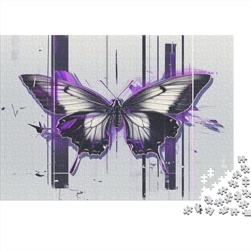 Schmetterling Puzzle 1000 Teile Erwachsener Kniffel Spaß Für Die Ganze Familie - Abwechslungsreiche 1000 Puzzleteilige Motive Puzzle Erwachsene, Puzzel 1000pcs (75x50cm) von BXYAFEKUD
