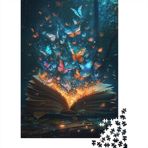 Schmetterling Puzzle 1000 Teile Puzzle Für Erwachsene Und Kinder Ab 14 Jahren Puzzel 1000pcs (75x50cm) von BXYAFEKUD