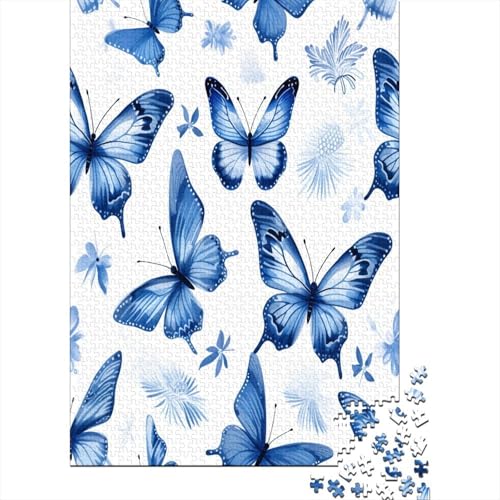 Schmetterling Puzzle 1000 Teile Puzzles Für Erwachsene Lernspiel Herausforderungsspielzeug 1000-teilige Puzzlespiel Für Erwachsene Kinder Puzzel 1000pcs (75x50cm) von BXYAFEKUD