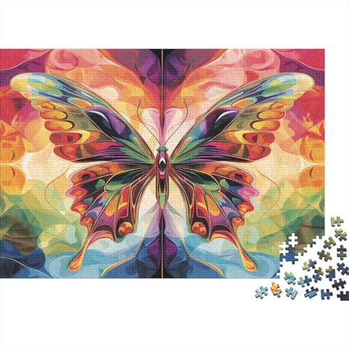 Schmetterling Puzzle 1000 Teile Puzzles Für Erwachsene Lernspiel Herausforderungsspielzeug 1000-teilige Puzzlespiel Für Erwachsene Kinder Puzzel 1000pcs (75x50cm) von BXYAFEKUD