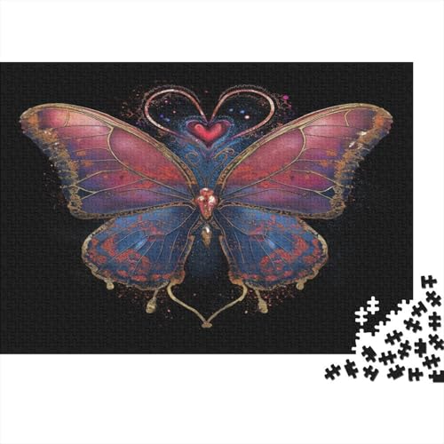 Schmetterlinge Puzzle 1000 Teile Puzzles Für Erwachsene Lernspiel Herausforderungsspielzeug 1000-teilige Puzzlespiel Für Erwachsene Kinder Puzzel 1000pcs (75x50cm) von BXYAFEKUD