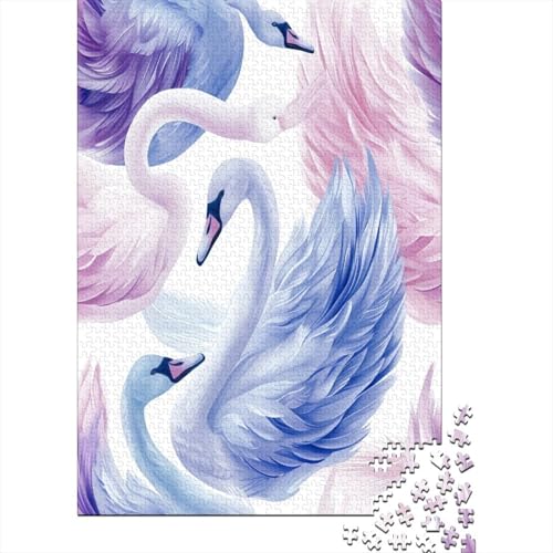 Schwan Puzzlespiel 1000 Teile Erwachsene -Puzzle 1000 Stück Spiel Puzzles Für Erwachsene Kinder Puzzle Erwachsenen Puzzlespiel Puzzel 1000pcs (75x50cm) von BXYAFEKUD