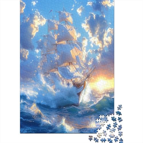 Segelboot Puzzle 1000 Teile, Erwachsene, Klassische Puzzle, Impossible Puzzle,Geschicklichkeitsspiel Für Die Ganze Familie Erwachsenenpuzzle Ab 14 Jahren Puzzel 1000pcs (75x50cm) von BXYAFEKUD