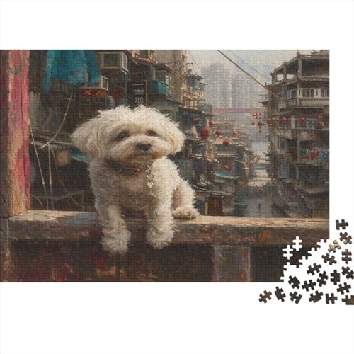 Shih Tzu. 1000 Stück Puzzles Für Erwachsene Teenager Stress Abbauen Familien-Puzzlespiel Mit Poster in 1000-teiliges Puzzle Kinder Lernspiel Spielzeug Geschenk Puzzel 1000pcs (75x50cm) von BXYAFEKUD