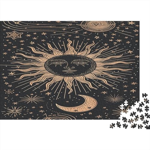 Sonne Mond Puzzle 1000 Teile Erwachsener Kniffel Spaß Für Die Ganze Familie - Abwechslungsreiche 1000 Puzzleteilige Motive Puzzle Erwachsene, Puzzel 1000pcs (75x50cm) von BXYAFEKUD