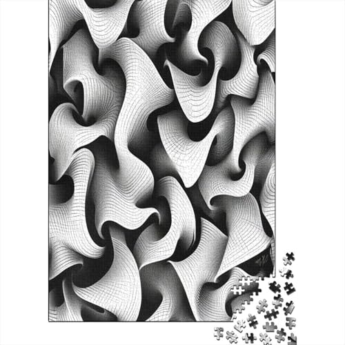 Streifen Puzzle 1000 Teile Puzzles Für Erwachsene Lernspiel Herausforderungsspielzeug 1000-teilige Puzzlespiel Für Erwachsene Kinder Puzzel 1000pcs (75x50cm) von BXYAFEKUD