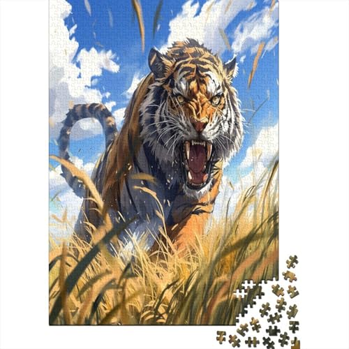 Tiger Puzzle 1000 Teile, Erwachsene, Klassische Puzzle, Impossible Puzzle,Geschicklichkeitsspiel Für Die Ganze Familie Erwachsenenpuzzle Ab 14 Jahren Puzzel 1000pcs (75x50cm) von BXYAFEKUD