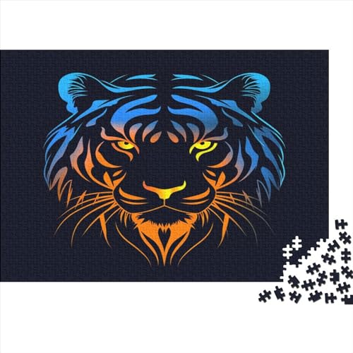 Tiger Puzzle 1000 Teile Erwachsener Kniffel Spaß Für Die Ganze Familie - Abwechslungsreiche 1000 Puzzleteilige Motive Puzzlespiel Erwachsene, Puzzel 1000pcs (75x50cm) von BXYAFEKUD