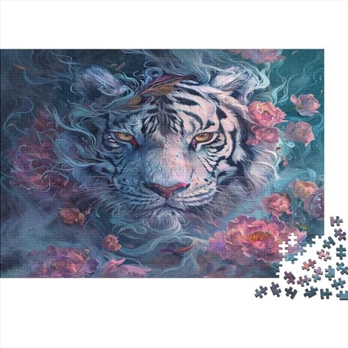 Tiger Puzzle 1000 Teile Erwachsener Kniffel Spaß Für Die Ganze Familie - Abwechslungsreiche 1000 Puzzleteilige Motive Puzzlespiel Erwachsene, Puzzel 1000pcs (75x50cm) von BXYAFEKUD