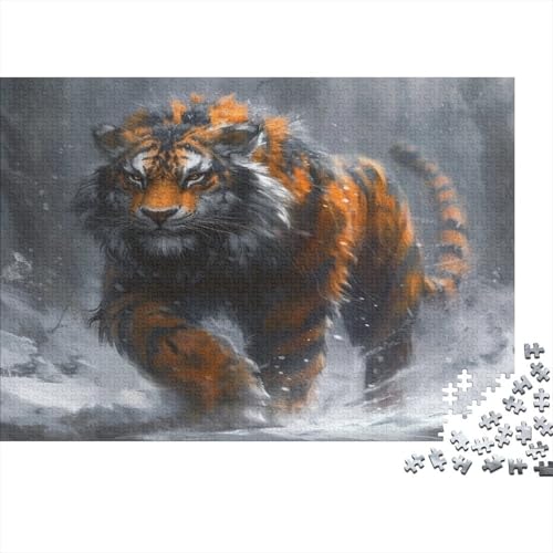 Tiger Puzzle 1000 Teile Erwachsener Kniffel Spaß Für Die Ganze Familie - Abwechslungsreiche 1000 Puzzleteilige Motive Puzzlespiel Erwachsene, Puzzel 1000pcs (75x50cm) von BXYAFEKUD