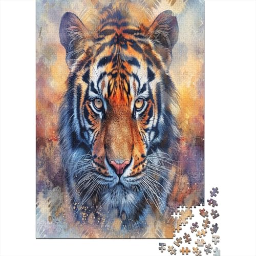 Tiger Puzzle 1000 Teile Erwachsener Kniffel Spaß Für Die Ganze Familie - Abwechslungsreiche 1000 Puzzleteilige Motive Puzzlespiel Erwachsene, Puzzel 1000pcs (75x50cm) von BXYAFEKUD