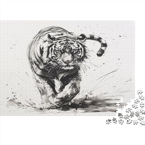 Tiger Puzzle 1000 Teile Für Erwachsene Und Kinder Ab 14 Jahrenfür Stressabbauer Puzzlespiel Erwachsenen Puzzlespiel Puzzel 1000pcs (75x50cm) von BXYAFEKUD