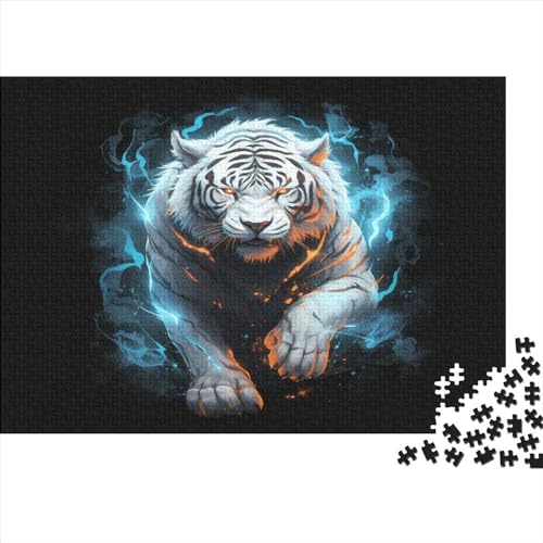 Tiger Puzzle 1000 Teile Puzzles Für Erwachsene Lernspiel Herausforderungsspielzeug 1000-teilige Puzzlespiel Für Erwachsene Kinder Puzzel 1000pcs (75x50cm) von BXYAFEKUD