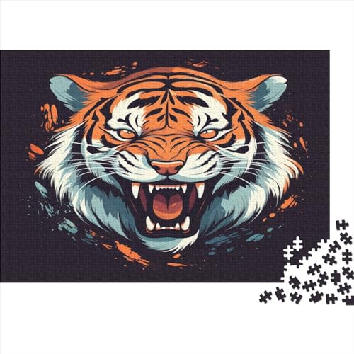 Tiger Puzzlespiel 1000 Teile Puzzles Für Erwachsene Lernspiel Herausforderung Spielzeug 1000 Teile Puzzles Für Erwachsene Kinder Erwachsenen Puzzlespiel Puzzel 1000pcs (75x50cm) von BXYAFEKUD