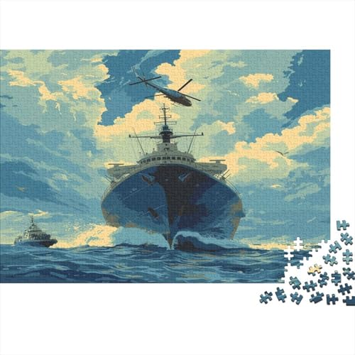 WarSchiff Puzzle 1000 Teile Puzzle Für Erwachsene Und Kinder Ab 14 Jahren Puzzel 1000pcs (75x50cm) von BXYAFEKUD