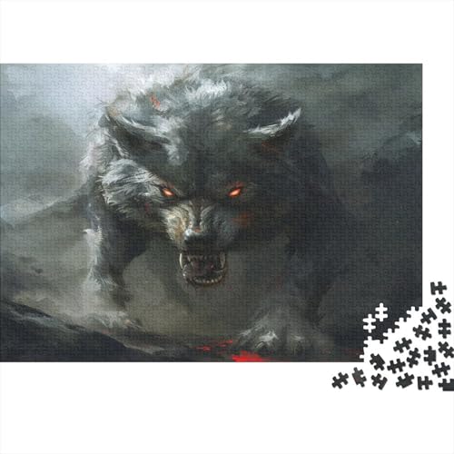 Wolf Puzzle 1000 Teile Erwachsener Kniffel Spaß Für Die Ganze Familie - Abwechslungsreiche 1000 Puzzleteilige Motive Puzzle Erwachsene, Puzzel 1000pcs (75x50cm) von BXYAFEKUD