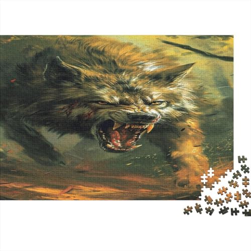 Wolf Puzzle 1000 Teile Erwachsener Kniffel Spaß Für Die Ganze Familie - Abwechslungsreiche 1000 Puzzleteilige Motive Puzzlespiel Erwachsene, Puzzel 1000pcs (75x50cm) von BXYAFEKUD