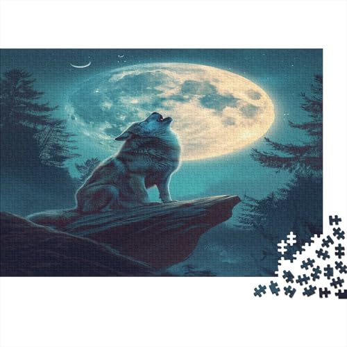 Wolf Puzzle 1000 Teile Puzzle Für Erwachsene Und Kinder Ab 14 Jahren,Puzzlespiel Erwachsenen Puzzlespiel Puzzel 1000pcs (75x50cm) von BXYAFEKUD