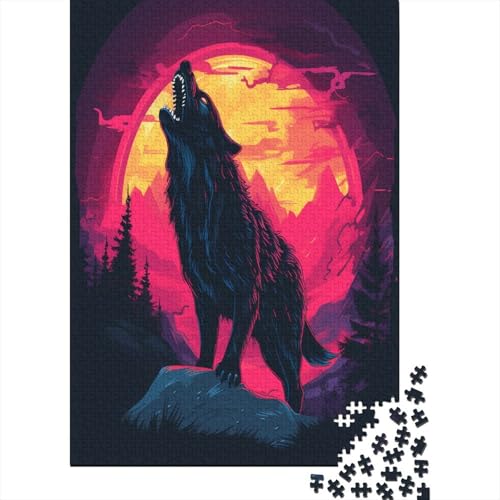 Wolf Puzzle 1000 Teile Puzzle Für Erwachsene Und Kinder Ab 14 Jahren Puzzel 1000pcs (75x50cm) von BXYAFEKUD