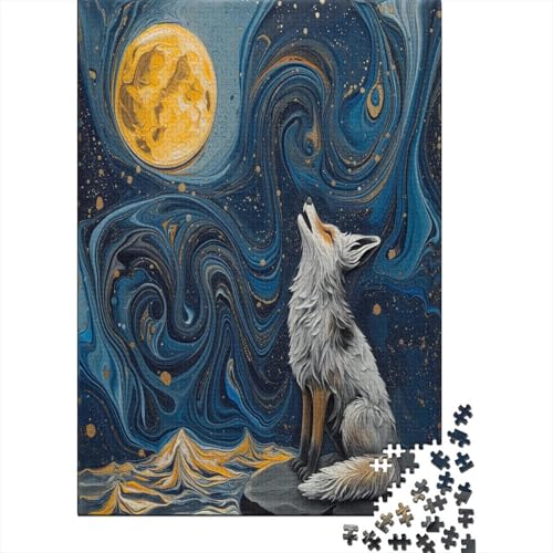 Wolf Puzzle 1000 Teile Puzzle Für Erwachsene Und Kinder Ab 14 Jahren Puzzel 1000pcs (75x50cm) von BXYAFEKUD