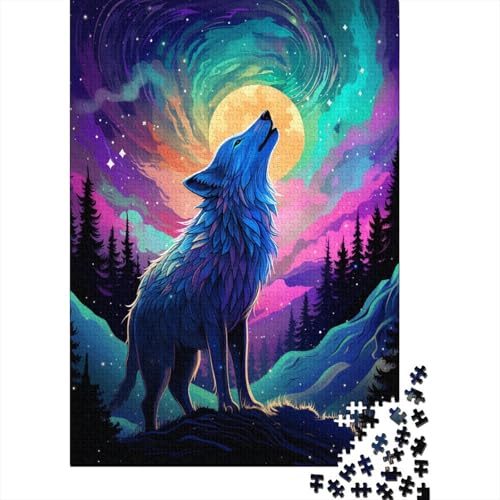 Wolf Puzzle 1000 Teile Puzzle Für Erwachsene Und Kinder Ab 14 Jahren Puzzel 1000pcs (75x50cm) von BXYAFEKUD