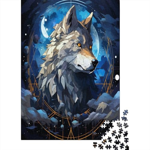Wolf Puzzle 1000 Teile Puzzle Für Erwachsene Und Kinder Ab 14 Jahren Puzzel 1000pcs (75x50cm) von BXYAFEKUD