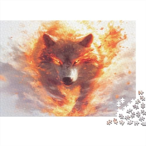 Wolf Puzzle 1000 Teile Puzzle Für Erwachsene Und Kinder Ab 14 Jahren Puzzel 1000pcs (75x50cm) von BXYAFEKUD