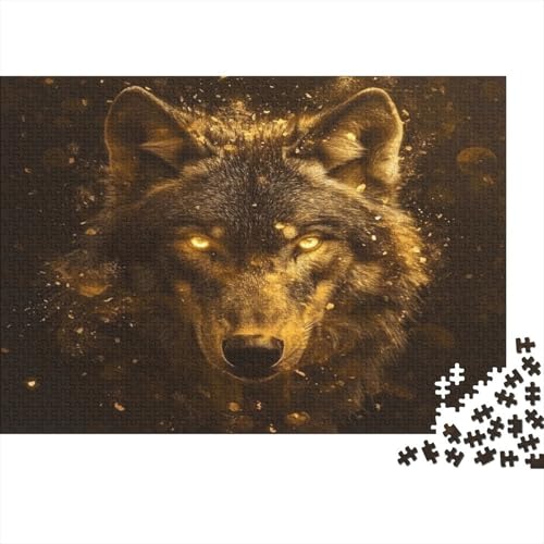 Wolf Puzzlespiel 1000 Teile Erwachsene -Puzzle 1000 Stück Spiel Puzzles Für Erwachsene Kinder Puzzle Erwachsenen Puzzlespiel Puzzel 1000pcs (75x50cm) von BXYAFEKUD