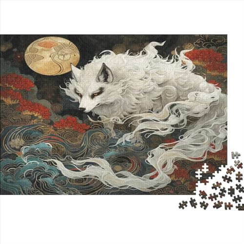 Wolf Puzzlespiel 1000 Teile Erwachsene -Puzzle 1000 Stück Spiel Puzzles Für Erwachsene Kinder Puzzle Erwachsenen Puzzlespiel Puzzel 1000pcs (75x50cm) von BXYAFEKUD