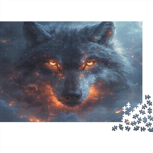 Wolf Puzzlespiel 1000 Teile Puzzle Für Erwachsene Und Kinder Ab 14 Jahren, Erwachsenen Puzzlespiel Puzzel 1000pcs (75x50cm) von BXYAFEKUD