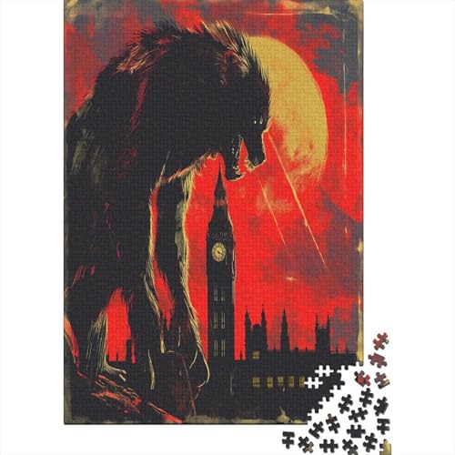 Wolf Puzzlespiel 1000 Teile Puzzles Für Erwachsene Lernspiel Herausforderung Spielzeug 1000 Teile Puzzles Für Erwachsene Kinder Erwachsenen Puzzlespiel Puzzel 1000pcs (75x50cm) von BXYAFEKUD