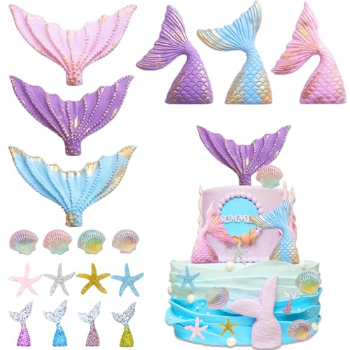 BXYIIGRU Meerjungfrau Kuchen Dekoration Unterwasser Ozean Geburtstag Dekoration Lila Ball Cake Topper Meerjungfrau Figuren Tortendeko Geburtstag für Mädchen Junge Party Torten Deko BXYIIGRU Meerjungfrau Kuchen Dekoration Unterwasser Ozean Geburtstag Dekoration Lila Ball Cake Topper Meerjungfrau Figuren Tortendeko Geburtstag für Mädchen Junge Party Torten Deko von BXYIIGRU