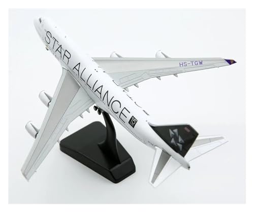 Aerobatic Flugzeug 1:400 Wings XX4898 Thai Airways „Star Alliance“ Boeing B747-400F Druckguss-Flugzeug Jet Modell HS-TGW von BYAMBD