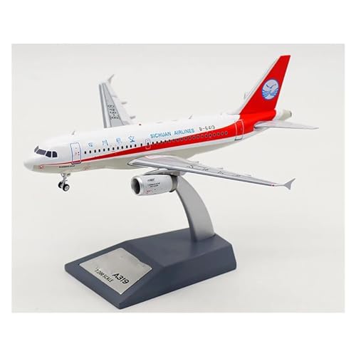 Aerobatic Flugzeug Diecast Aviation AV2001 Sichuan Airlines A319 B-6419 Chinesischer Kapitän Flugzeugmodell Flugzeugmodell Im Maßstab 1:200 von BYAMBD