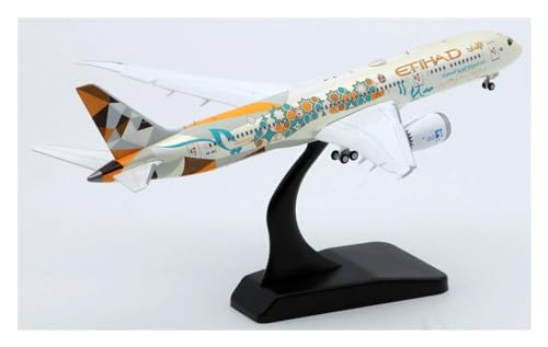 Aerobatic Flugzeug XX4212A Wings 1:400 Etihad Airways Boeing B787-9 Diecast Aircraft Jet Modell A6-BLI Mit Klappen Nach Unten von BYAMBD