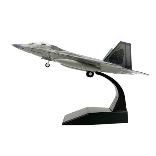 BYAMBD Aerobatic Flugzeug 1:100 Maßstab 1:100 F22 Stealth Fighter F-22 Druckguss-Metallflugzeug, Fertiges Flugzeugmodell von BYAMBD