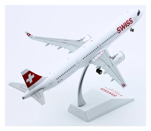 BYAMBD Aerobatic Flugzeug 1:200 Wings EW221N007 Swiss Airlines „Star Alliance“ A321NEO Druckguss-Flugzeug Jet Modell HB-JPA von BYAMBD