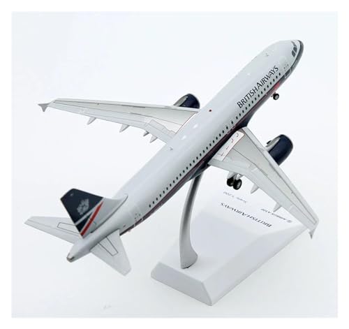 BYAMBD Aerobatic Flugzeug 1:200 Wings EW2320007 British Airways A320 Druckgussflugzeug Jet-Modell G-BUSJ Mit Ständer von BYAMBD