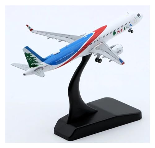 BYAMBD Aerobatic Flugzeug 1:400 Wings XX4465 Middle East Airlines „SKYTEAM“ A321NEO Druckguss-Flugzeugmodell T7-ME1 von BYAMBD
