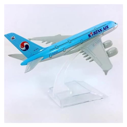 BYAMBD Aerobatic Flugzeug 14CM 1:400 A380-800 Modellflugzeuge Mit Basislegierungsflugzeug-Display-Spielzeugmodell von BYAMBD