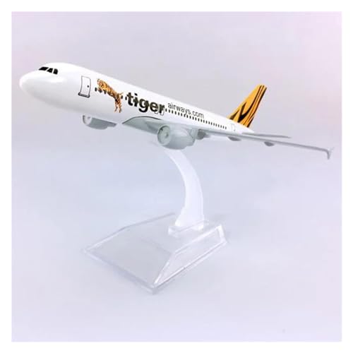 BYAMBD Aerobatic Flugzeug 16CM 1:400 A320-200-Modell Tiger Airways Airlines Mit Flugzeug-Ausstellungsmodell Aus Basislegierung von BYAMBD