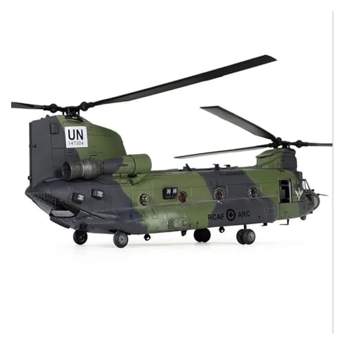 BYAMBD Aerobatic Flugzeug Druckguss-Flugzeugmodell Der Kanadischen Luftwaffe CH-147F Chinook Mit Zwei Rotoren Und Schwerem Hubschrauber Aus Legierung Im Maßstab 1:72 von BYAMBD