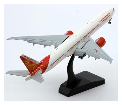 BYAMBD Aerobatic Flugzeug LH4191A Wings 1:400 Air India „StarAlliance“ B777-300ER Druckguss-Flugzeugmodell VT-ALX Mit Klappen Nach Unten von BYAMBD